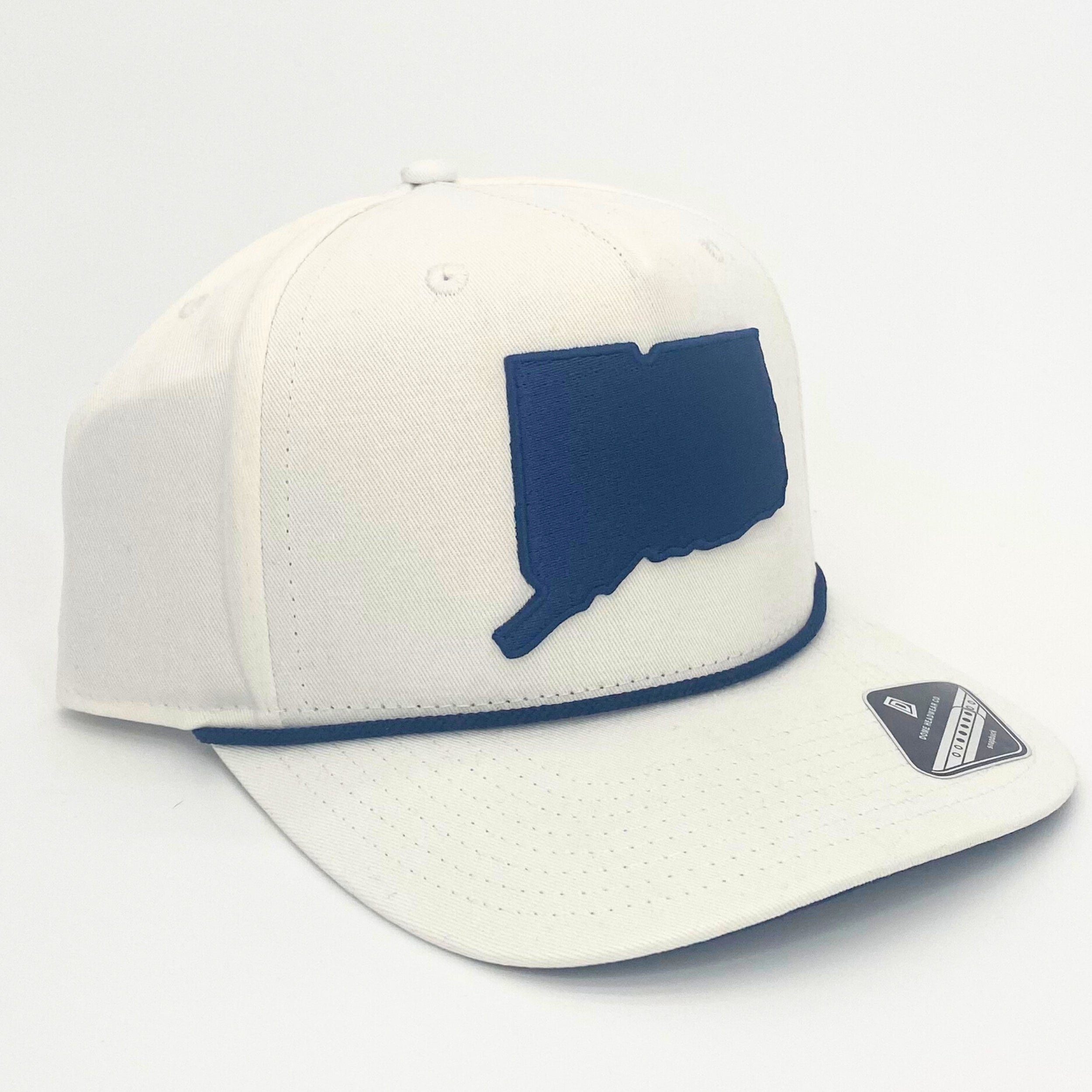 CT State Snapback (White/Navy)
