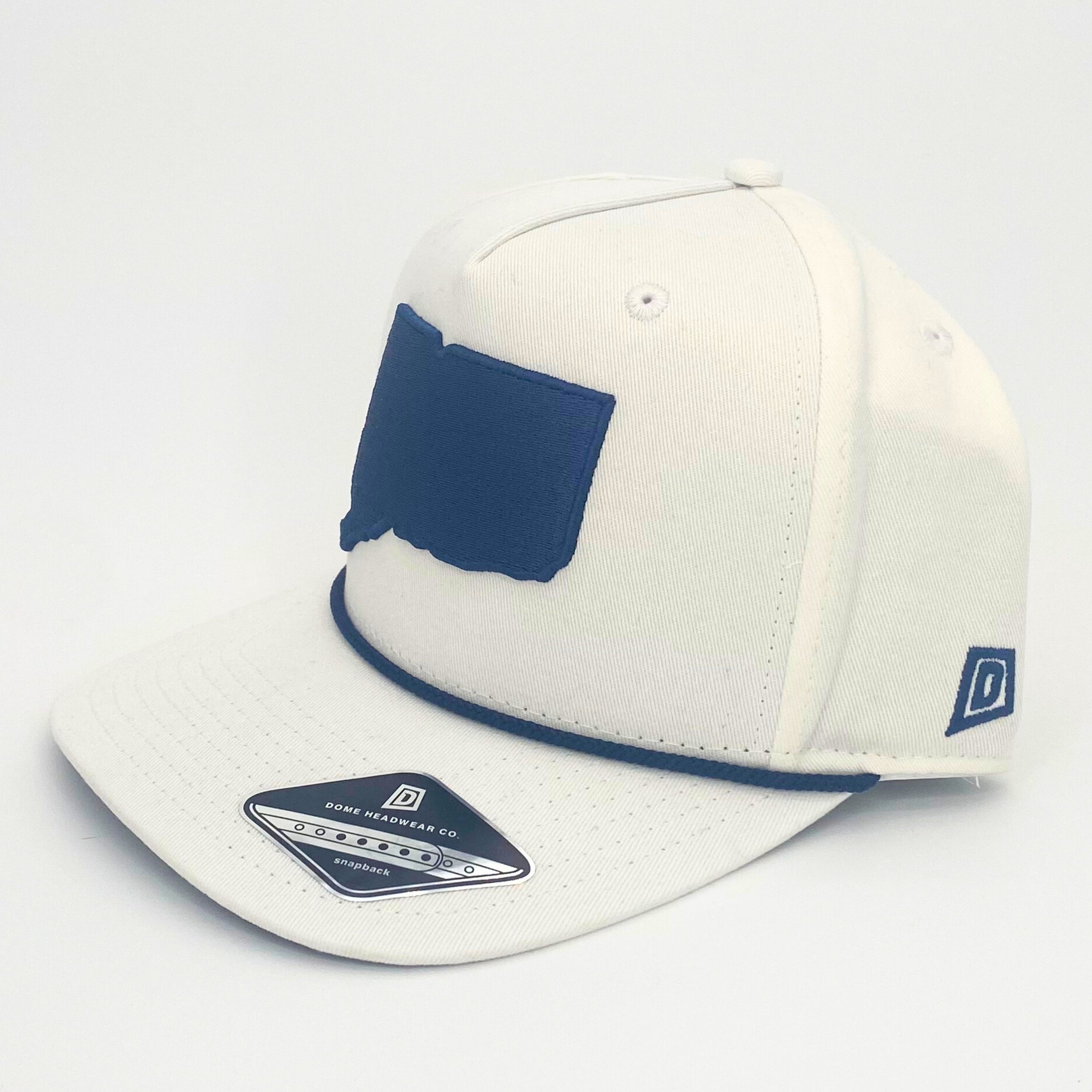 CT State Snapback (White/Navy)