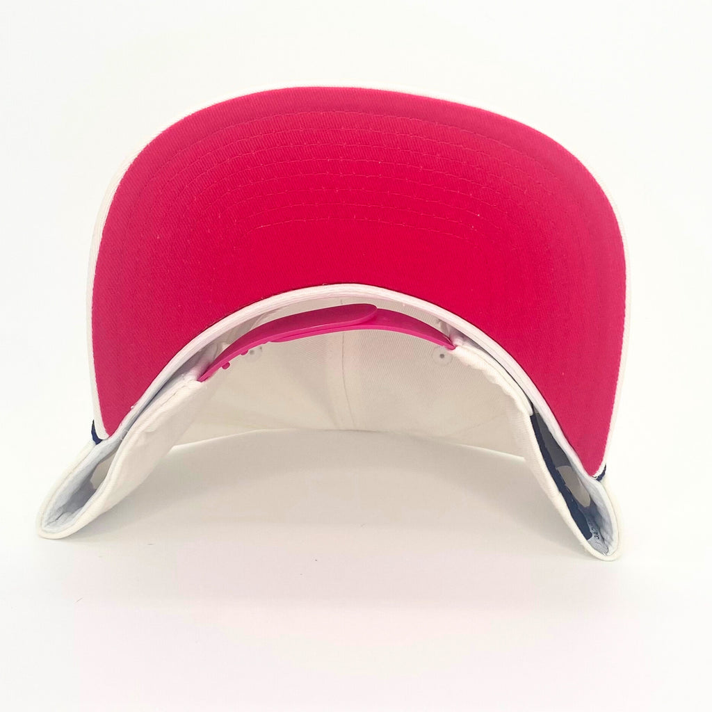 CT State Snapback (White/Pink)