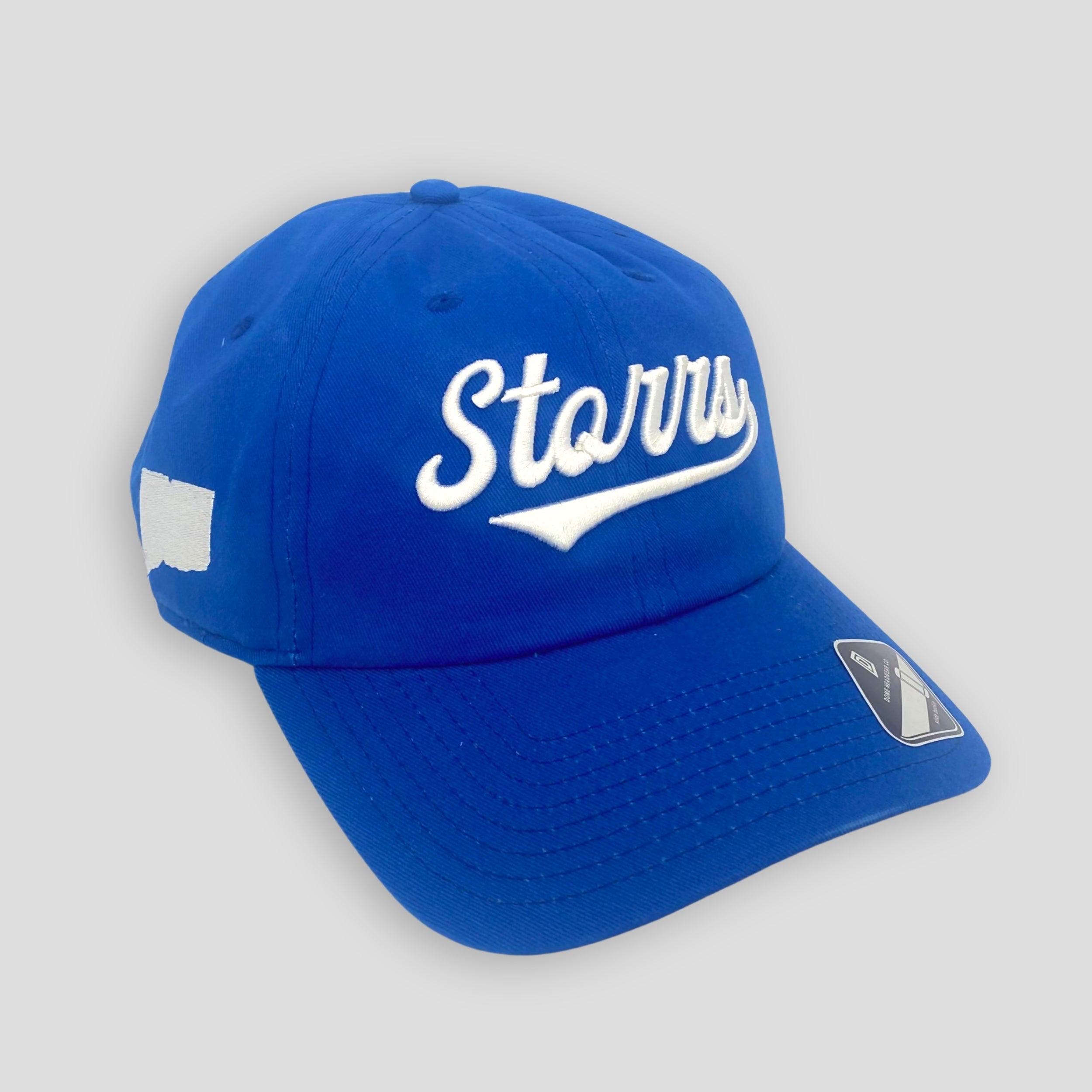 Storrs Script Dad Hat (Royal/White)