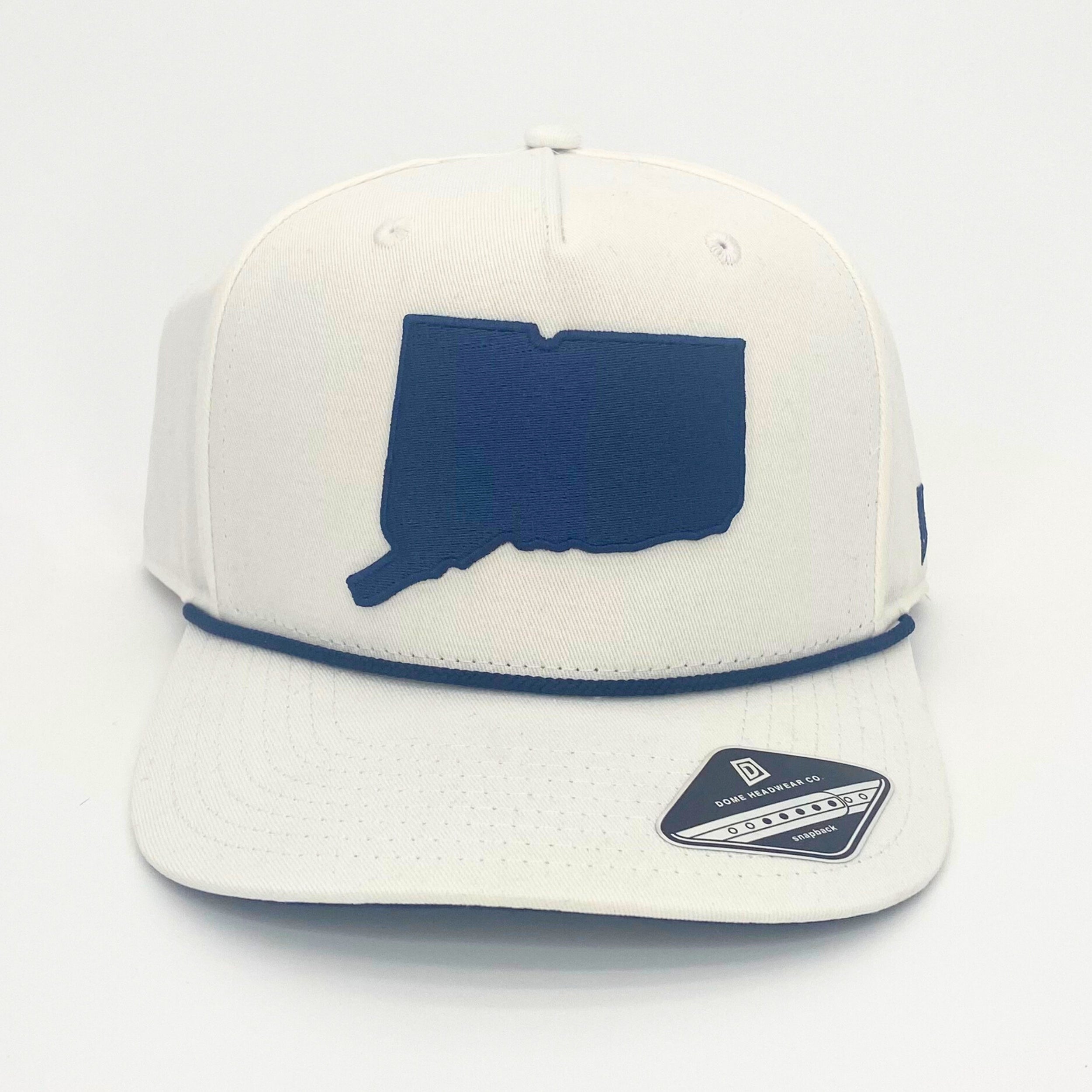 CT State Snapback (White/Navy)