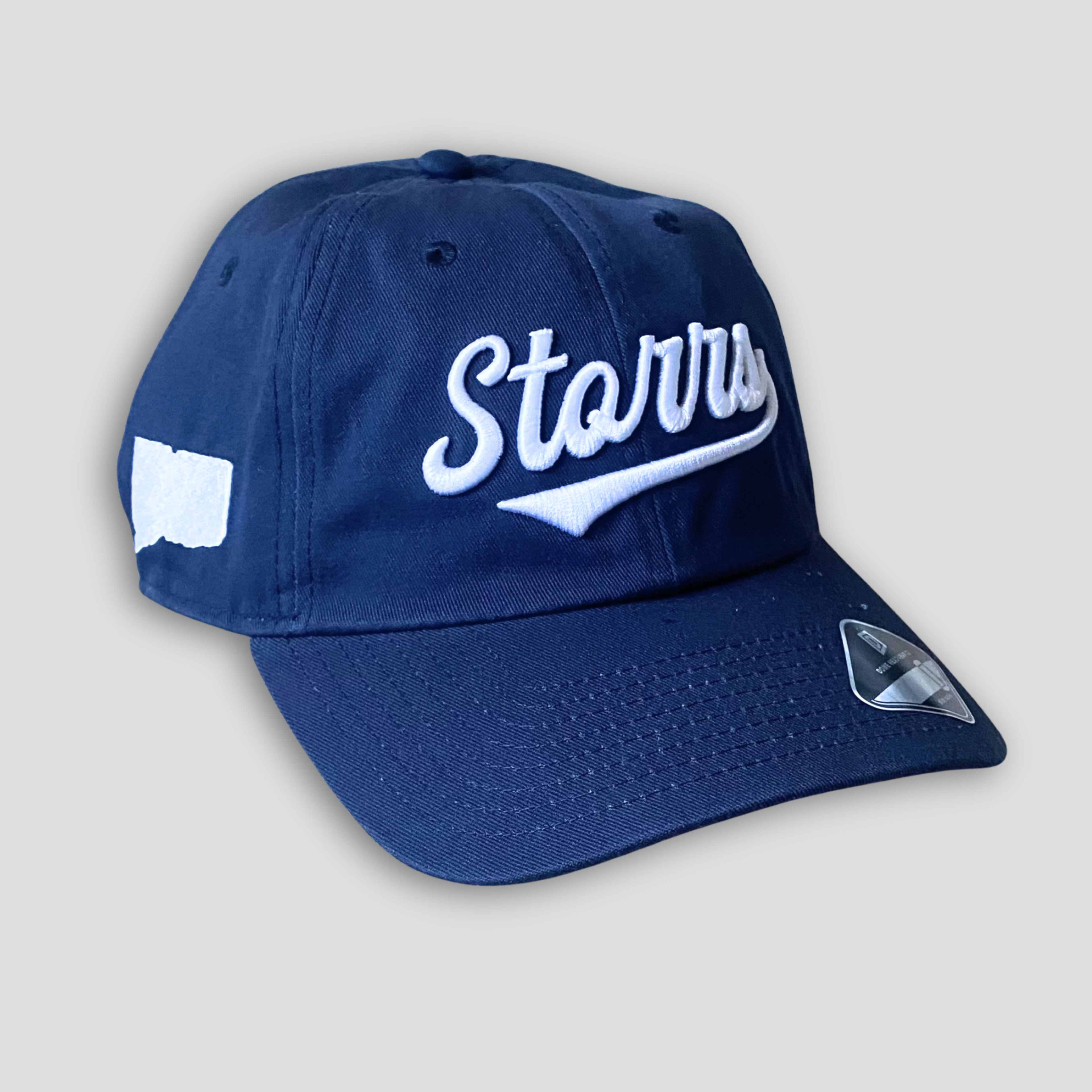 Storrs Script Dad Hat (Navy/White)