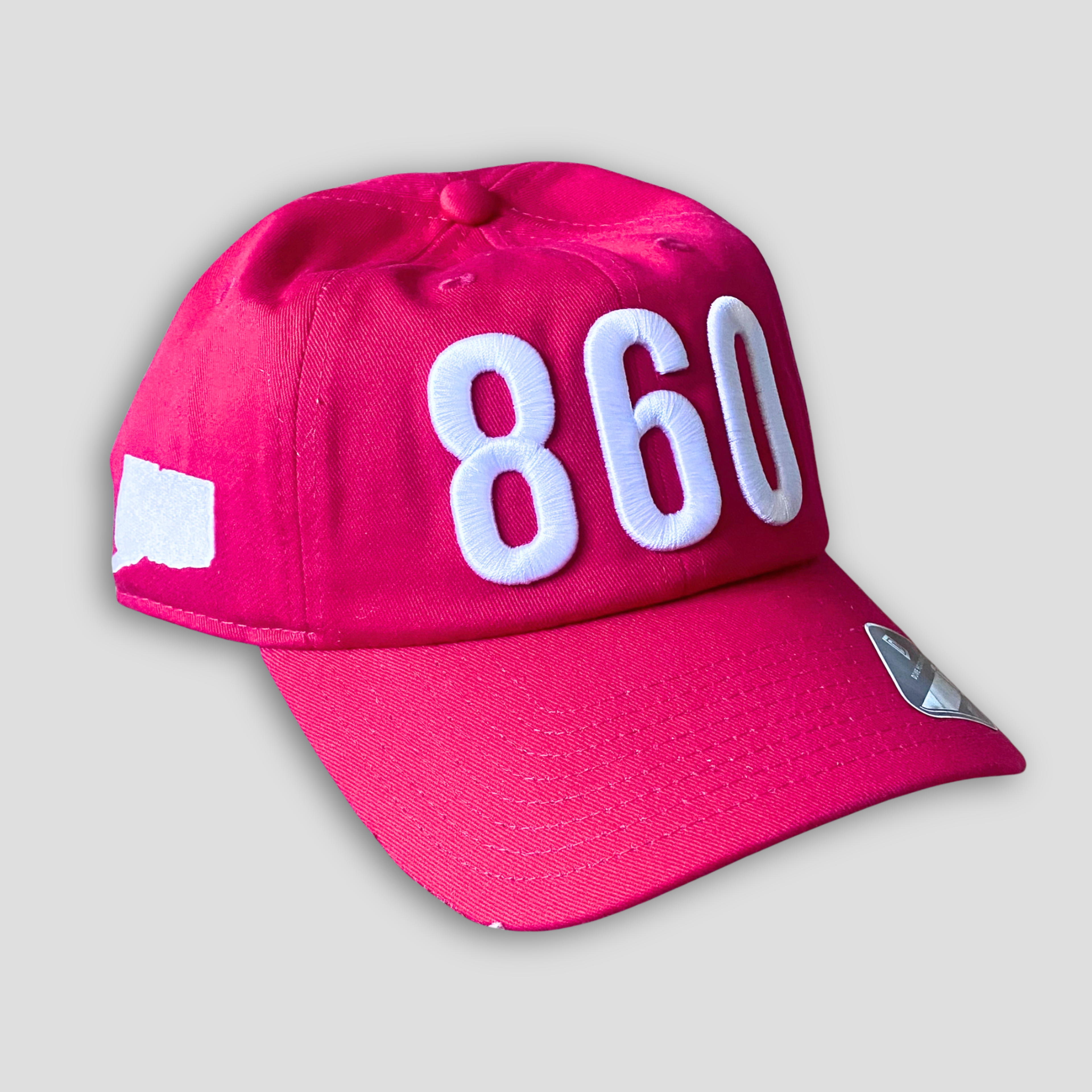 860 Dad Hat (Pink/White)